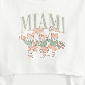 Hollister White Miami Graphic Sweatshir Women